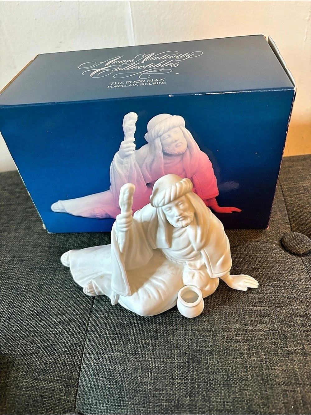 Avon The Poor Man White Nativity Figurine